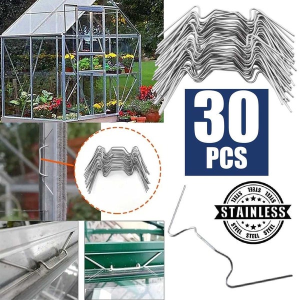 Brand New Greenhouse Glazing Wire Clips 30Pcs*Hot SALE Carousel 2