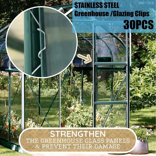 Garden Greenhouse Glazing Wire Clips 30Pcs *Local Clearance* Carousel 2