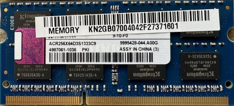2GB DDR3-1333 CL9 SO-DIMM LAPTOP RAM Carousel 2