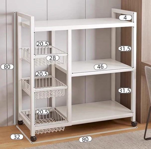 Kitchen Storage Rack Microwave Stand Carousel 2