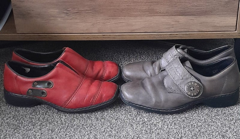 Rieker shoes 2X leather US6/37 Carousel 1