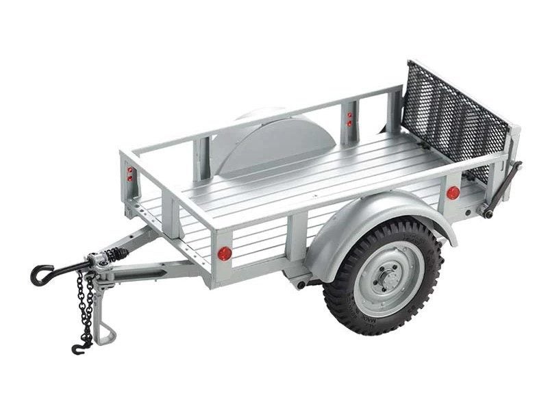 Fms FCX18 1/12 and 1/18 UTILITY TRAILER B SLIVER C3307 Carousel 1