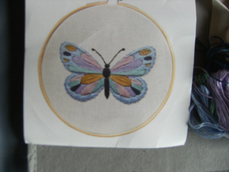 Embroidery kit butterfly Carousel 1