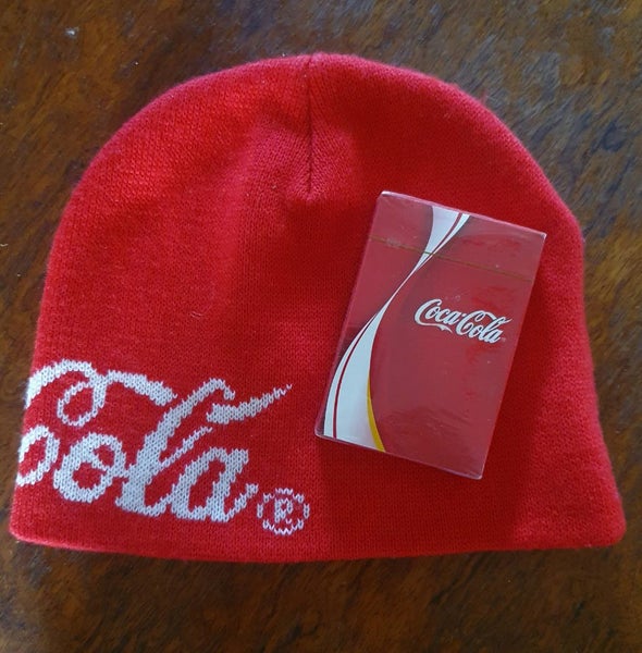 NEW Coca Cola Beanie + Playing Cards Carousel 1