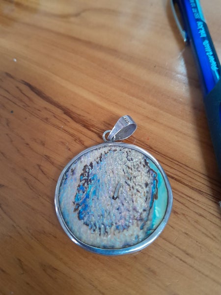 Handmade Sterling and Paua pendant Carousel 2