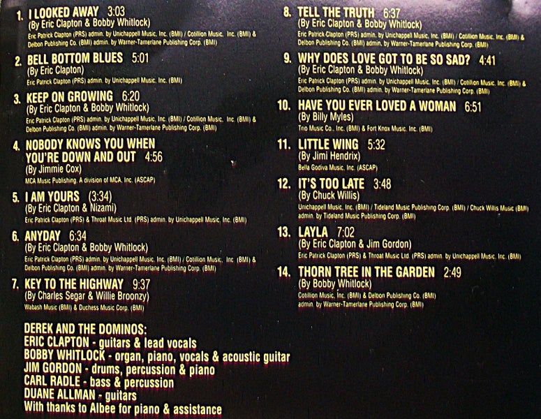 Derek and the Dominos: Layla - CD Carousel 2