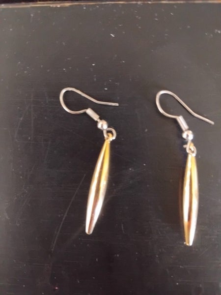 9 carot gold round drop earrings. Carousel 1