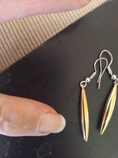 9 carot gold round drop earrings. Carousel 3