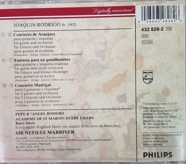 Rodrigo • Sir Neville Marriner / Pepe Romero – / Concierto De Aranjuez Carousel 2