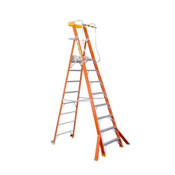 Fibreglass Platform Ladder 2.23M Carousel 1