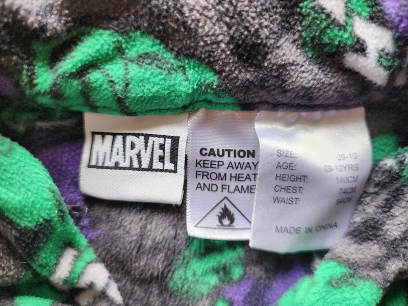 Marvel Hulk Winter Pj's - size 9-10 Carousel 6