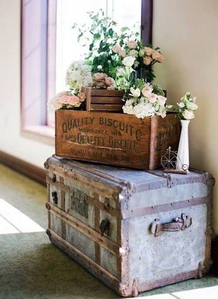 Antique Blue Collectors Trunk - 900(L) x 510(W) x 350(H) - TS4462 Carousel 2