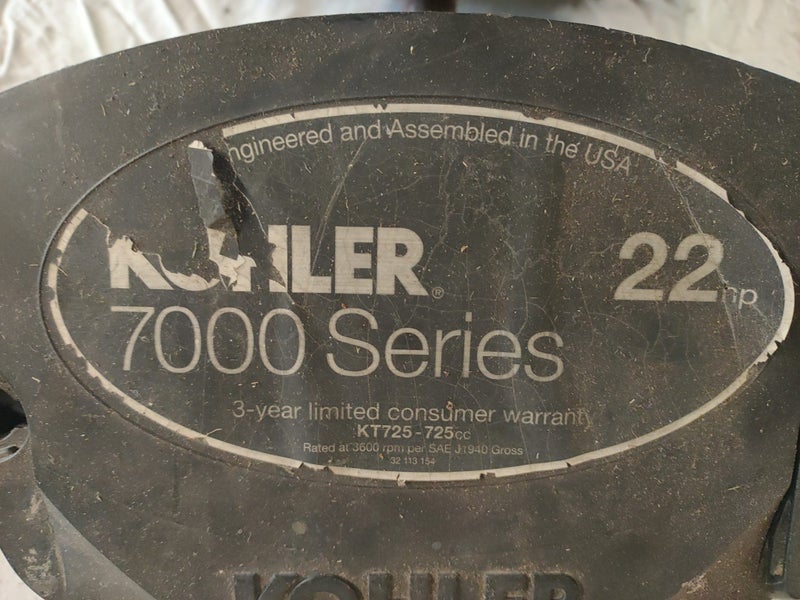 ***Kohler 22HP V-Twin Engine for PARTS or POSSIBLE Repair*** Carousel 9