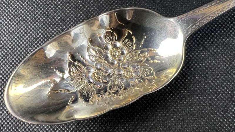1808 Antique Sterling Silver George III Large Berry Serving Spoon - Lot W192 Carousel 2