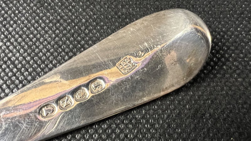 1808 Antique Sterling Silver George III Large Berry Serving Spoon - Lot W192 Carousel 7
