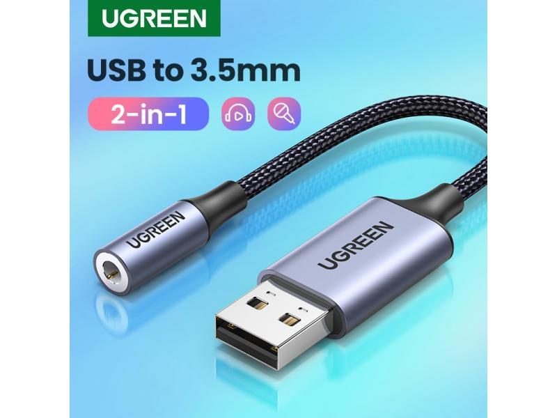 UGREEN 3.5mm USB Adapter For PC PS4 Headset Audio Interface Carousel 2