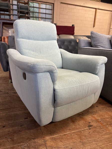 LA-Z-BOY Power Recliner in Fabric-Mineral Blue Carousel 2
