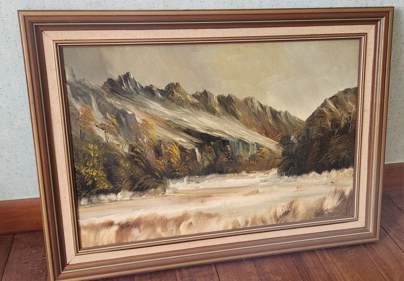 Don Parlane "Sunset" Central Otago - Oil painting Carousel 1