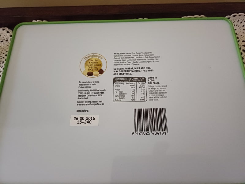 Connoisseur's Biscuit Tin 500g - Wonderful New Zealand Carousel 8