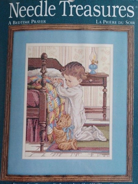 FREE SHIPPING - A BEDTIME PRAYER - Needle Treasures Carousel 1