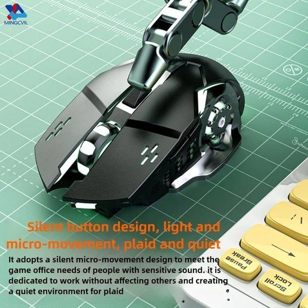 Rechargeable Wireless Gaming Mouse | Bluetooth & USB | RGB Backlight Carousel 2