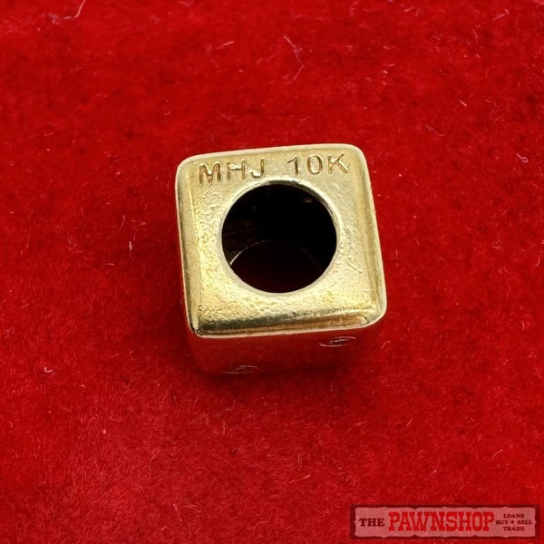 Michael Hill 10ct Yellow Gold Diamond Dice Charm Carousel 3