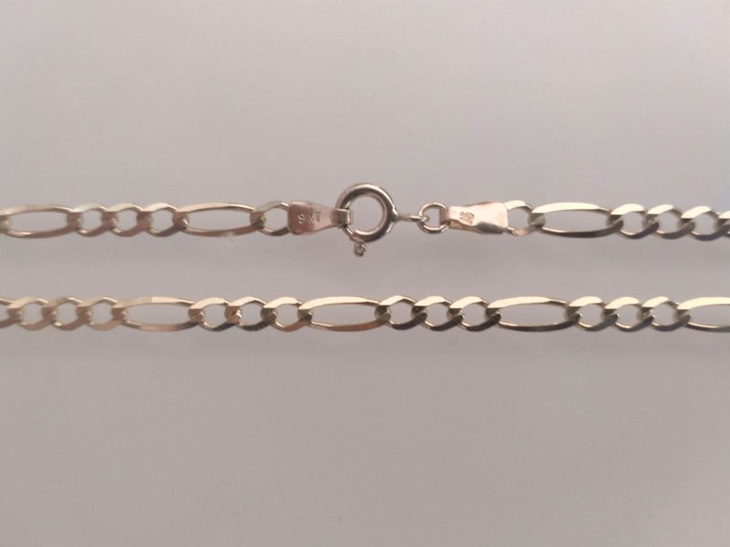 9ct Solid Gold Figaro Chain 45cm - Jeweller's Clearance Carousel 2