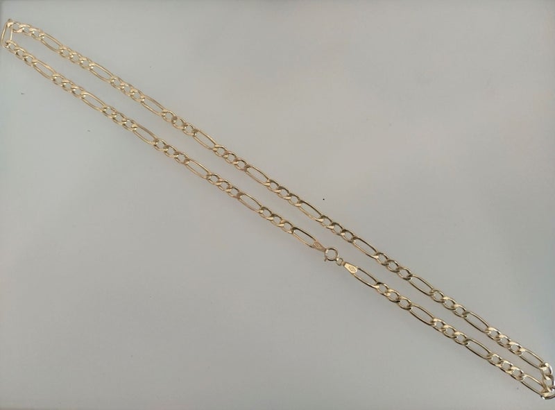 9ct Gold Figaro Chain 45cm - Jewellers Clearance Carousel 1