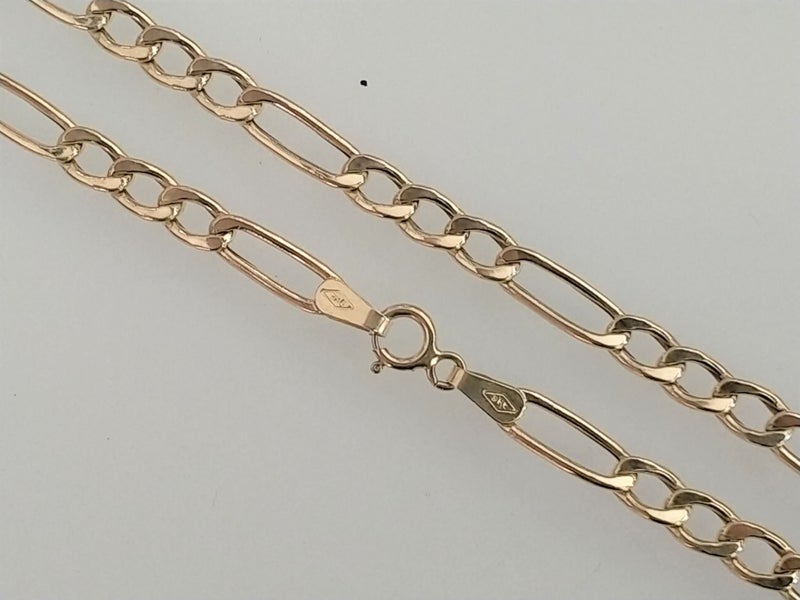 9ct Gold Figaro Chain 45cm - Jewellers Clearance Carousel 2