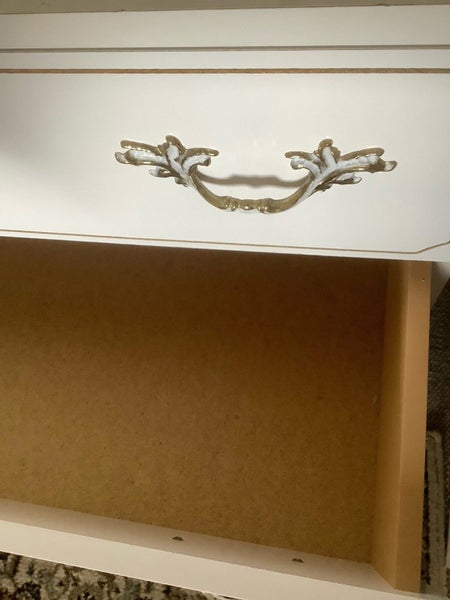 Dressing table white with 4 drawers and mirror Carousel 5