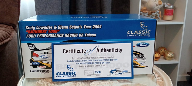 Lowndes/Seton #6 FPR CAT Falcon BA 2004 Bathurst 2nd place 1/18 (very rare) Carousel 2