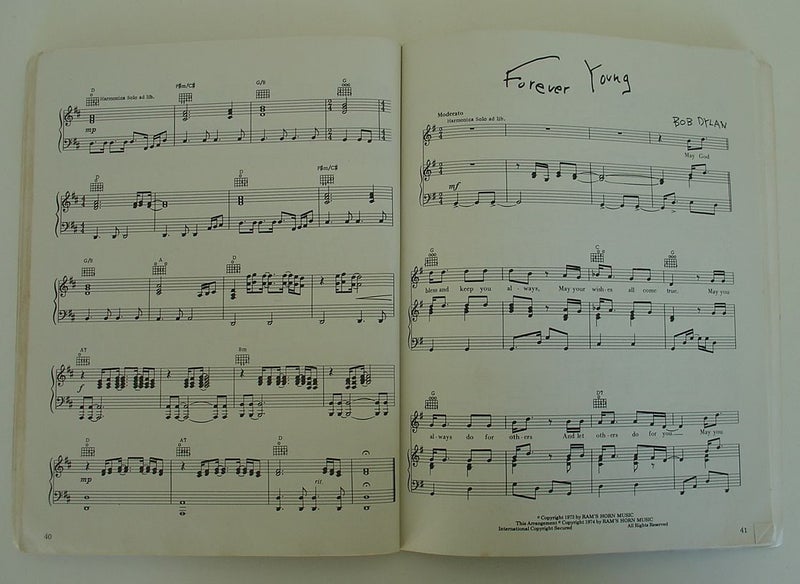 Bob Dylan Planet Waves Sheet Music Book Carousel 8