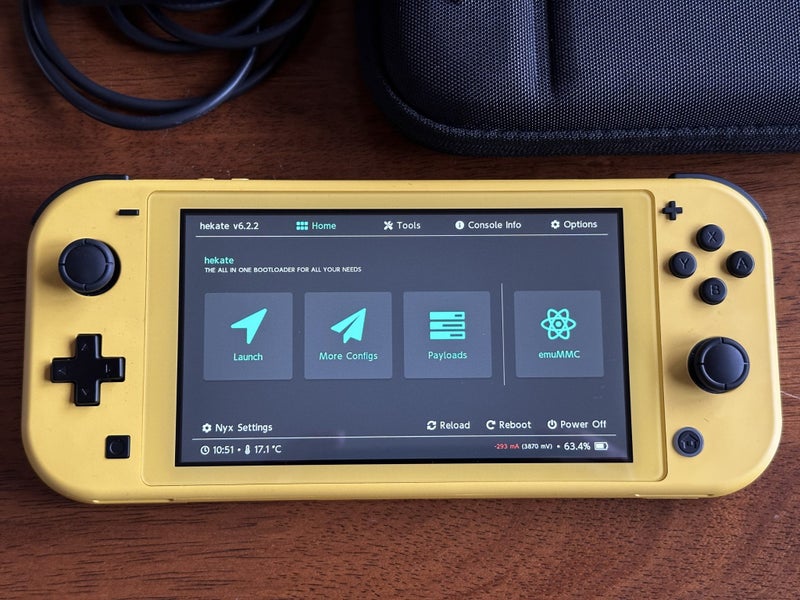 Nintendo Switch Lite modded + 256GB sd card Carousel 1
