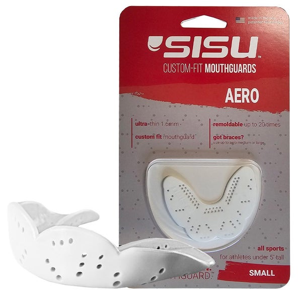 SISU Mouth Guard Aero SMALL - White - Hockey, Soccer, Rugby & Other Sports Carousel 2