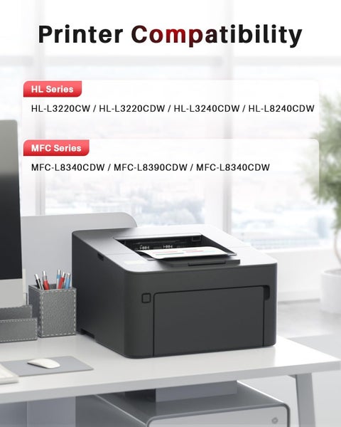 TN258XL Toner Cartridge For Brother MFC-L3755CDW MFC-L3760C MFC-L8390CDW * Black Carousel 2