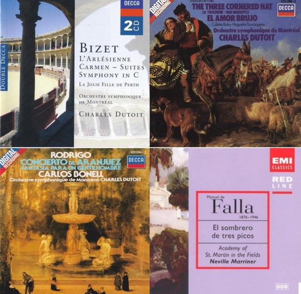 BIZET/ FALLA/ RODRIGO - Montreal Symphony/ Bonell/ Dutoit/ Marriner [5 CD's] Carousel 1