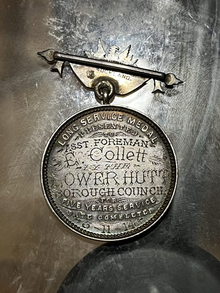 1914 Lower Hutt Fire brigade medal Carousel 2
