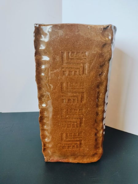 Large glazed terracotta vase Carousel 2