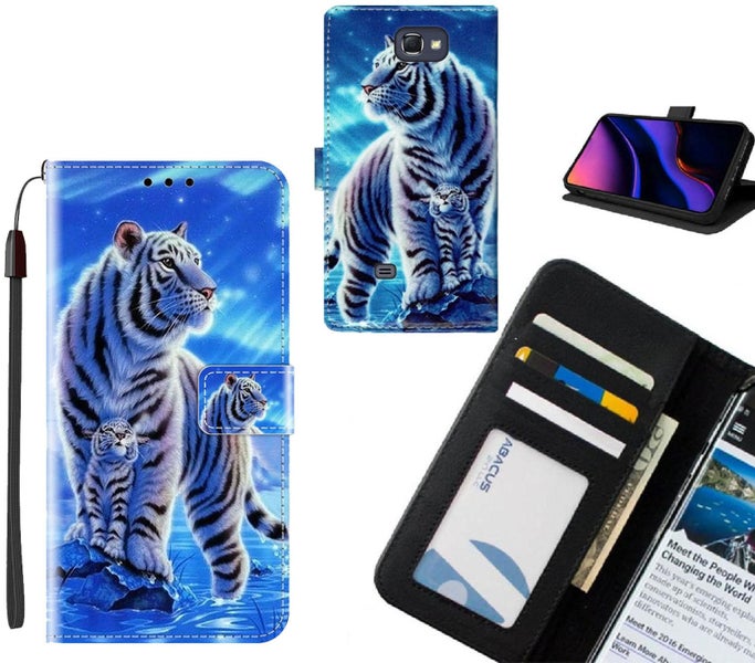 Galaxy Note 2 case leather wallet case printed ID Carousel 1
