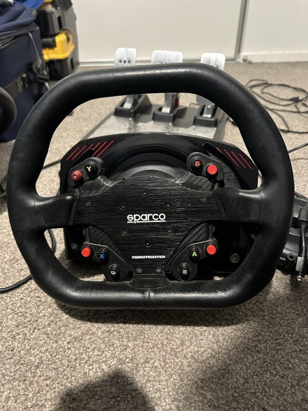 Thrustmaster TS-XW force feedback racing wheel with professional T-LCM pedals. Carousel 1