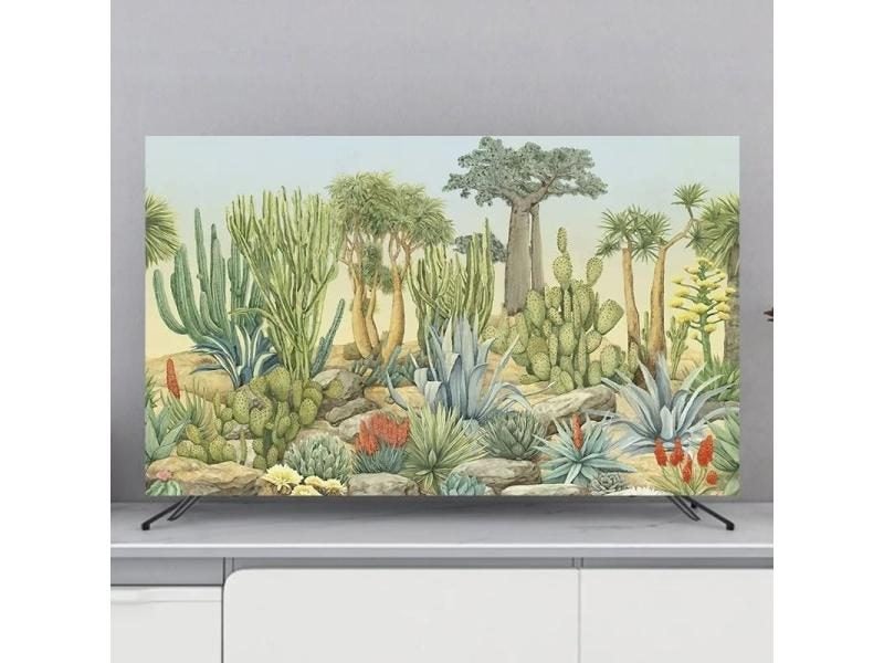 TV Cover Protection Dust Cover Household Hanging LCD TV Dust Polyester Cover Carousel 1
