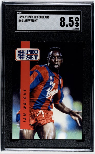 IAN WRIGHT ROOKIE CARD, 1990-91 Pro Set #61, SGC 8.5 - only 2 graded higher Carousel 1