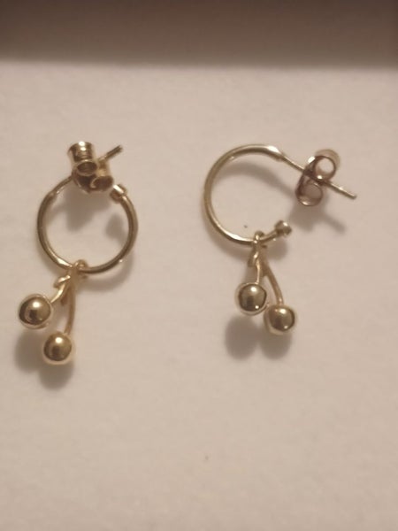 Meadowlark Cherry gold earrings Carousel 2