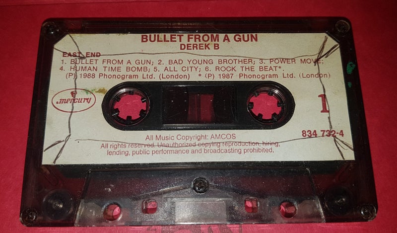 Derek B - Bullet From A Gun cassette tape Carousel 1