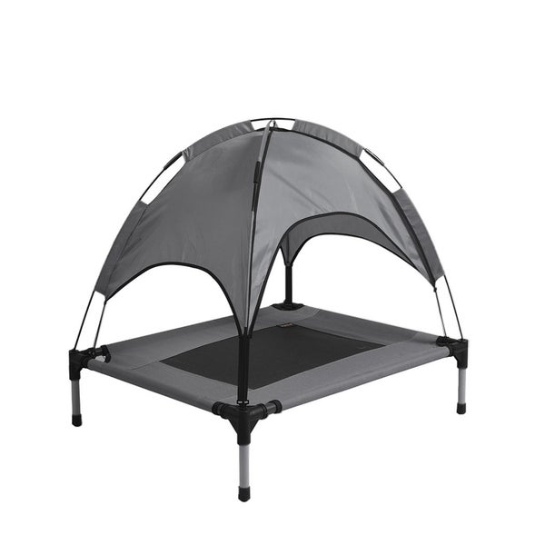 Pawz Pet Trampoline Bed Dog Cat Elevated Hammock With Canopy Raised Heavy Duty S Carousel 1