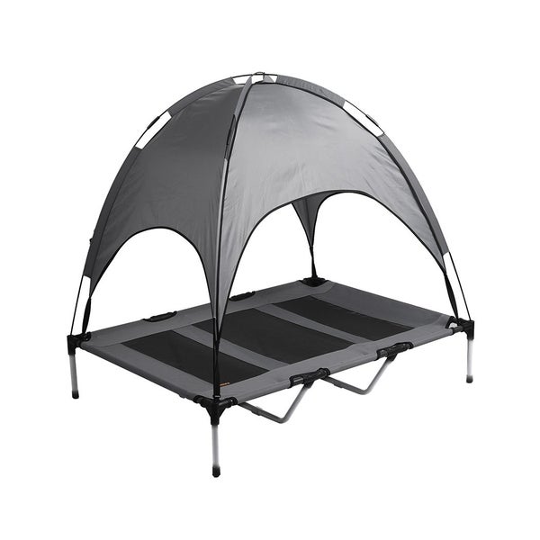 Pawz Pet Trampoline Bed Dog Cat Elevated Hammock With Canopy Raised Heavy XL Carousel 1
