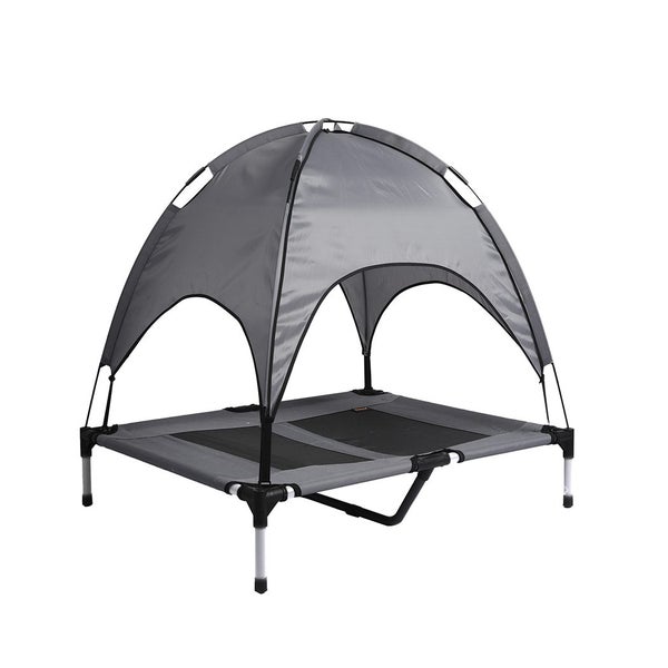 Pawz Pet Trampoline Bed Dog Cat Elevated Hammock With Canopy Raised Heavy Duty L Carousel 1