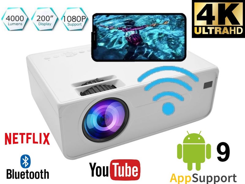 Portable LED Projector + Projector Screen Set NZ Stock Sale Carousel 1