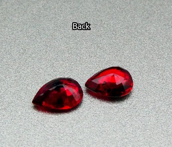 $1RE 0.72CT SPLENDID PEAR 100% NATURAL HOT ORANGE SAPPHIRE PAIR Carousel 2