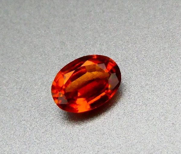 $1RE 0.92CT GORGEOUS OVAL 100% NATURAL YELLOWISH ORANGE HESSONITE Carousel 2